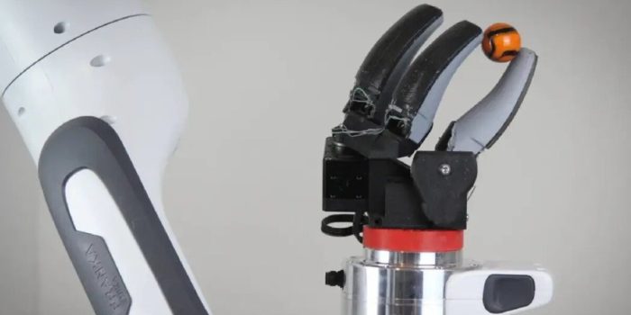 Microbot push robotic fingers