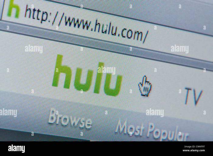 Hulu new website specifically designed computer browsing mouse