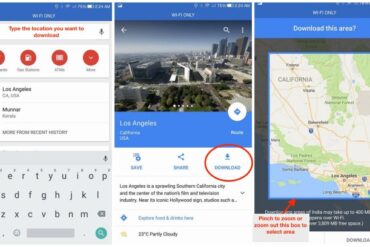 How use google maps offline
