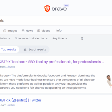 Brave search engine apply custom rankings filters goggles