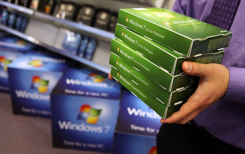 Microsoft end of sales windows 7 pcs