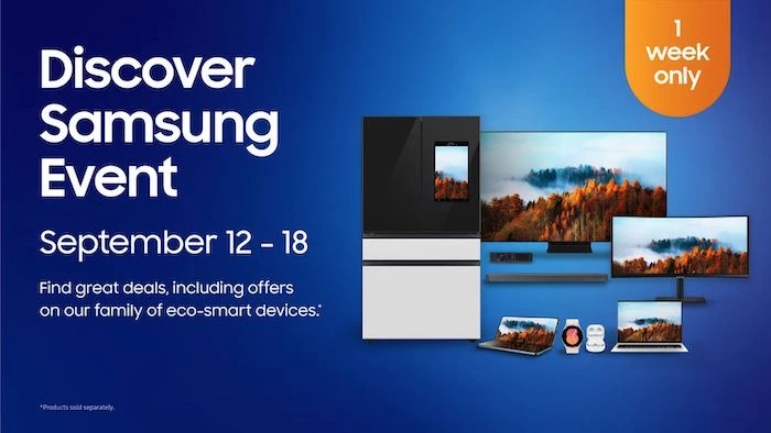 Save on your favorite samsung tech during the samsung discover event