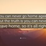 You can never go home again but at least you can go back now