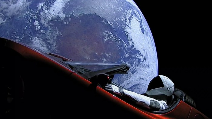 Elon musk tesla roadster starman spacesuit falcon heavy spacex