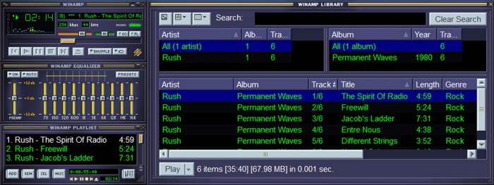 Winamps source code is online but you cant make anything with it