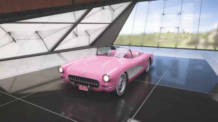 Barbie movie corvette hummer ev forza horizon 5