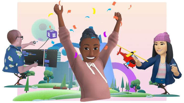 Meta horizon worlds mobile app super rumble