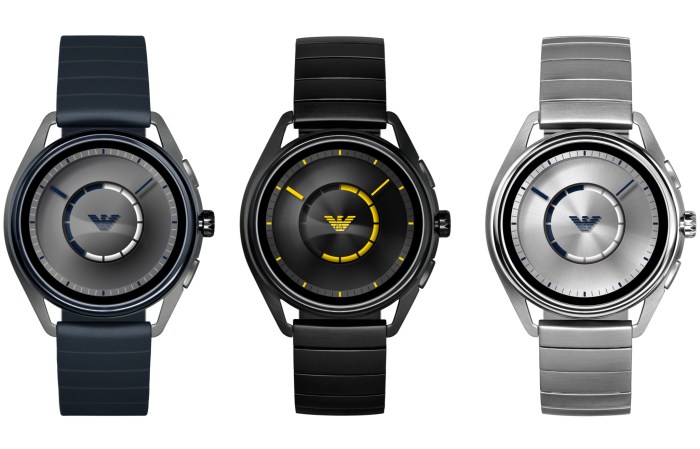 Connected smartwatches emporio armani touchscreen sleek expands line addition os wear features classic Connected smartwatches emporio armani touchscreen sleek expands line addition os wear features classic