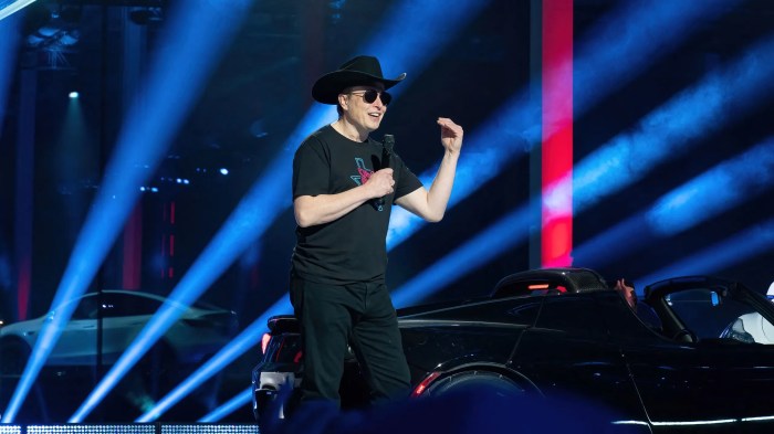 Tesla elon musk cyber rodeo austin texas gigafactory
