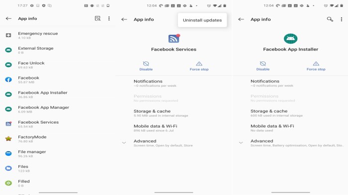 Oneplus 8t facebook bloatware apps and services installer netflix google play services