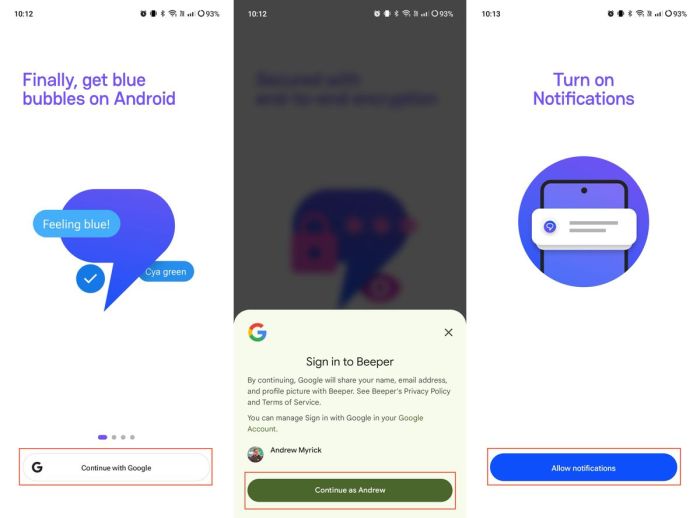Beeper mini launch android imessage