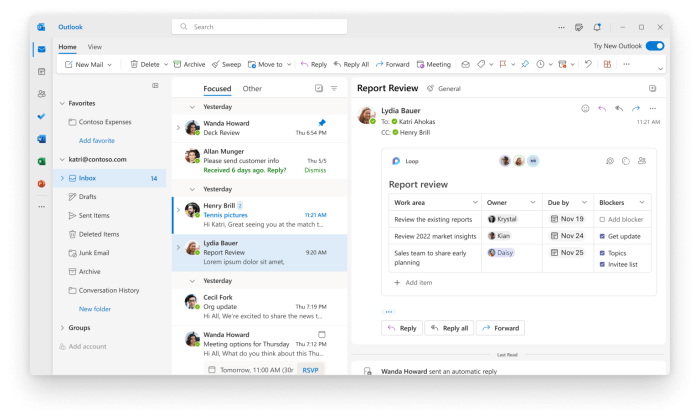 Microsoft loop fluid components office collaboration app