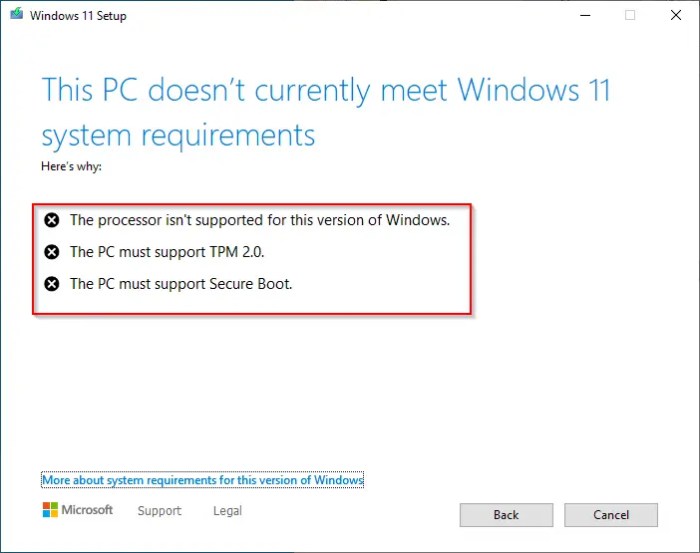 Microsoft windows 11 unsupported pcs 22h2 update release accident