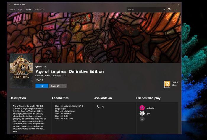 Microsoft pc games xbox one digital gifting platform sharing software