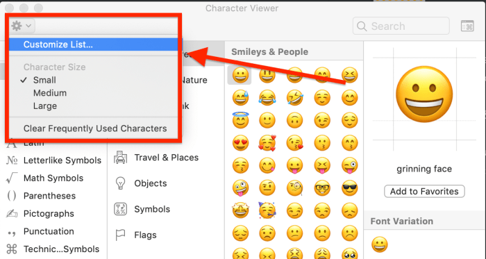 Google docs inline emoji shortcut