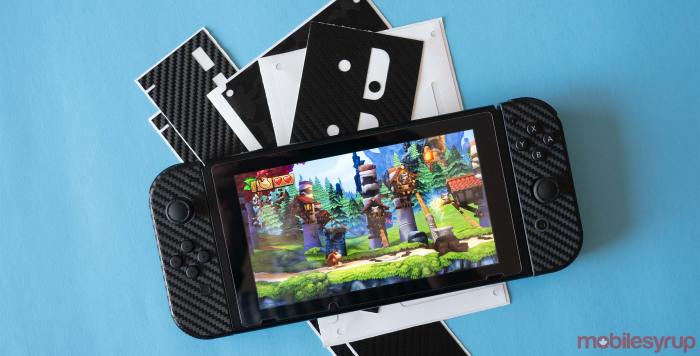 Scratch nintendoswitch darker Nintendo switch custom skin dbrand damage