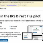 Irs free direct tax filing test