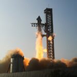 Epic photos show spacex starship beaming on the launchpad