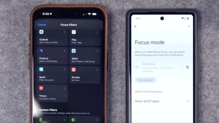 Iphone focus mode screen time vacation