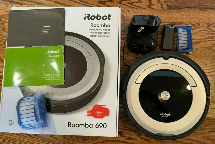 Vacuum irobot connected roomba fi wi robot wayfair number part black Irobot roomba 890 690 wifi alexa robot vacuum