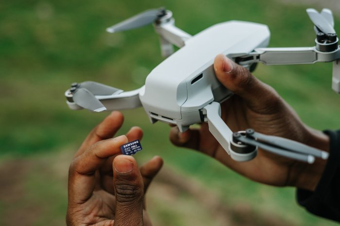 Swallowed 64gb microsd card drone footage