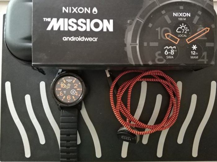 New nixon mission android wear smartwatch surfing outdoors waterproof