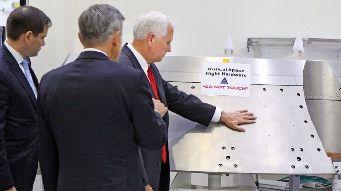 Mike pence orion capsule nasa viral photo