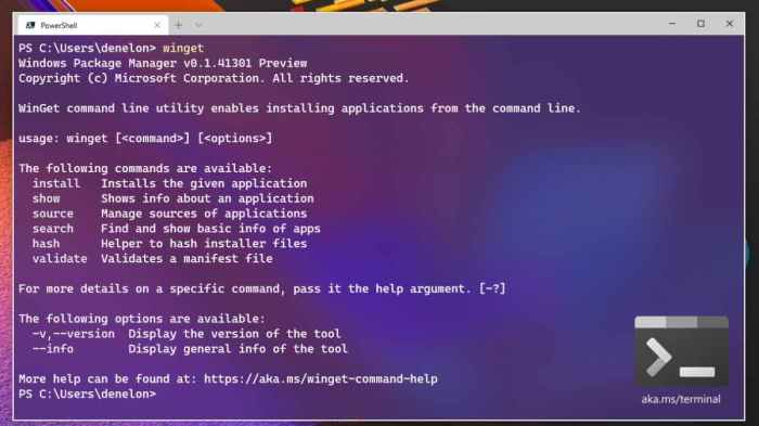 Microsoft winget windows package manager appget response credit comment