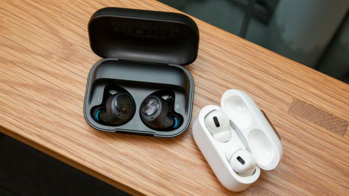 Airpods buds wf features phonearena Airpods pro vs echo buds sound smart features design compared wireless earbuds