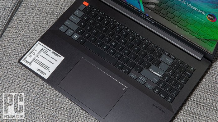 Asus zenbook pro 16x oled hinge laptop raise keyboard dial