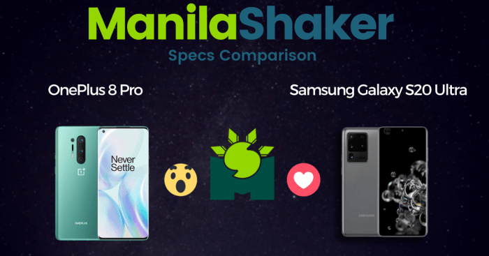 OnePlus 8 Pro vs Samsung Galaxy S20 Ultra - Why It's Still A Flagship ... Oneplus 8 pro vs samsung galaxy s20 verizon carriers features specs