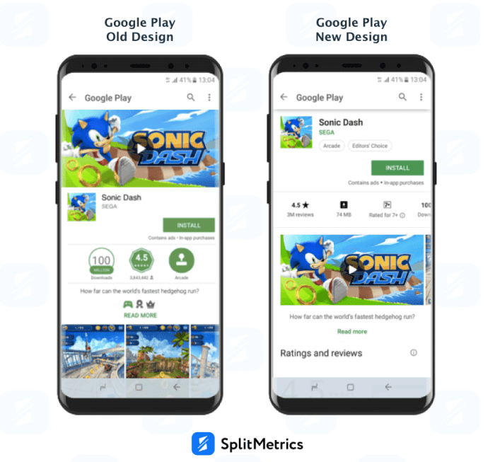 New play store design rolling out users now