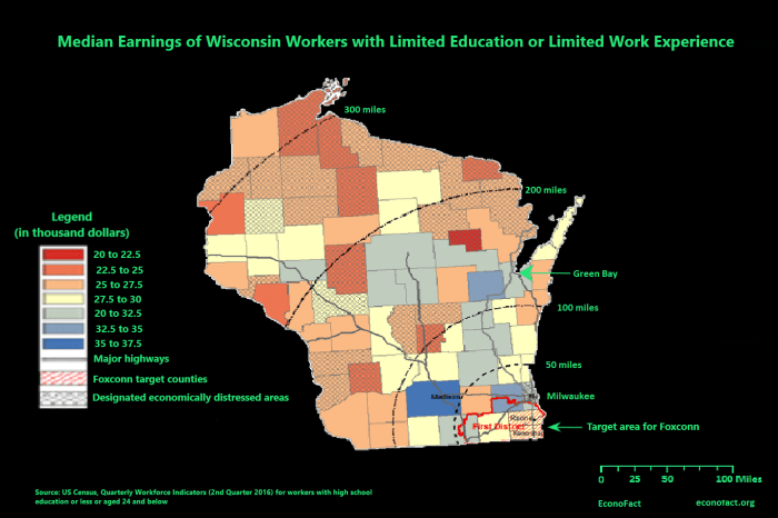 Foxconn wisconsin plant possible hiring slowdown jobs