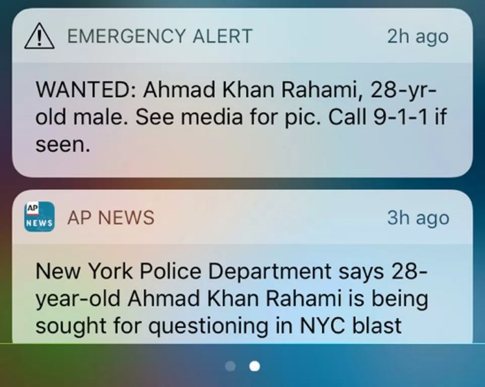 Fcc wea upgrade text alert system nyc chelsea bombing