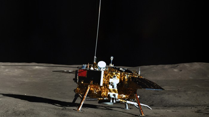 China national space administration change 4 lander moon landing footage