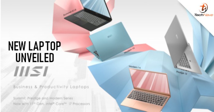 Msi summit series prestige modern announced specs