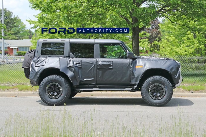 Ford bronco raptor prototype testing