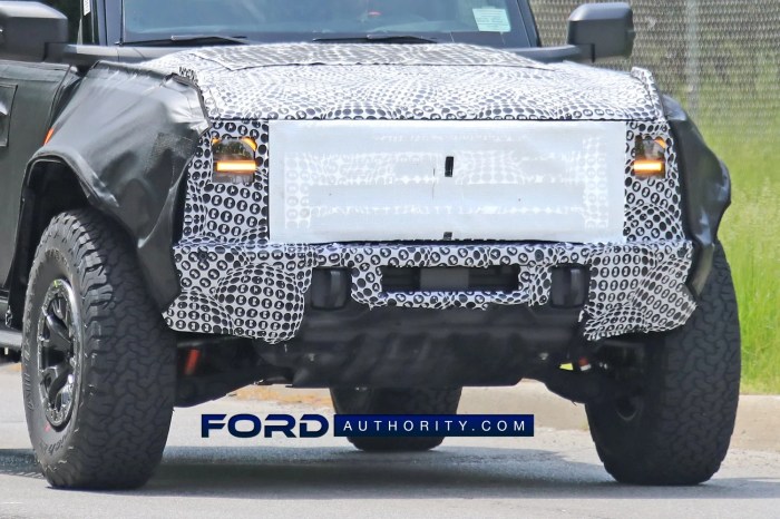 Ford bronco raptor prototype testing