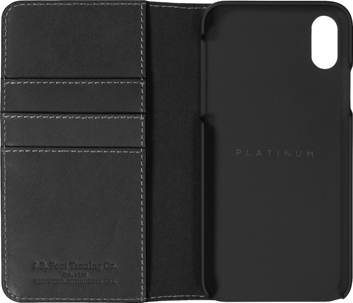 Best buy apple iphone xs leather folio case discount