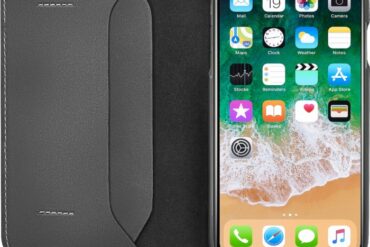 Best buy apple iphone xs leather folio case discount