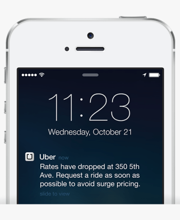 Theres a way to get your uber notifications without putting up with marketing as well