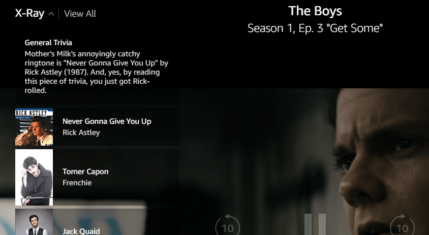 Amazon music x ray trivia song tracks
