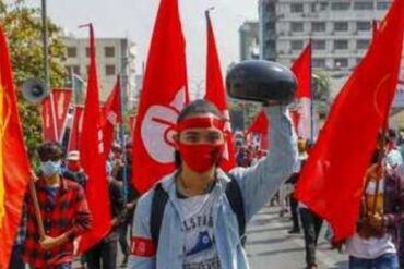 Myanmar military government internet shutdown blackout protest free speech