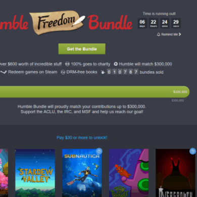 Humble freedom bundle good deal aclu witness stardew valley
