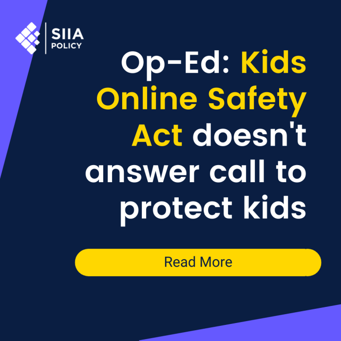 Kids online safety act schatz tech groups