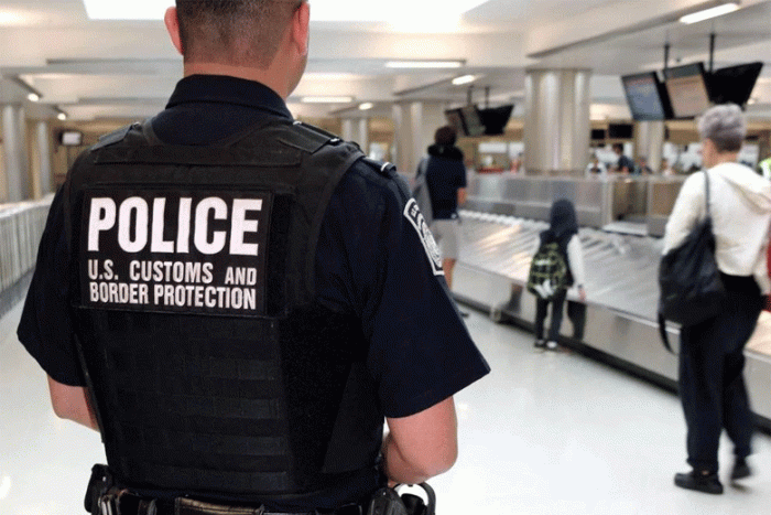 Cbp phone search airport arrest mass deportations