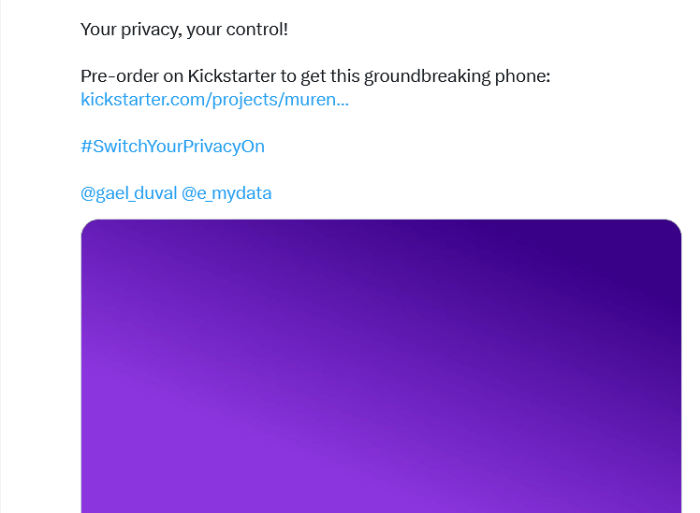 Murena 2 kickstarter built in privacy switch