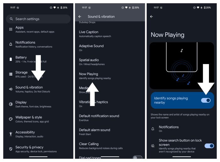 Pixel music now playing android