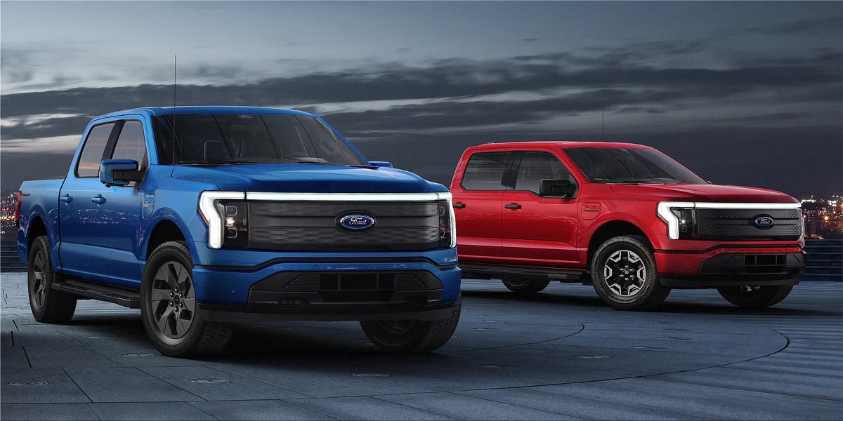 Ford f 150 lightning electric pickup truck first look photos